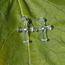 Load image into Gallery viewer, Glass Cross Earrings
