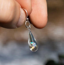 Load image into Gallery viewer, Opal Teardrop Moon Earrings
