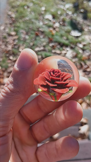 Video of Red Rose flower marble