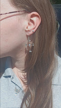 Load and play video in Gallery viewer, Glass Cross Earrings
