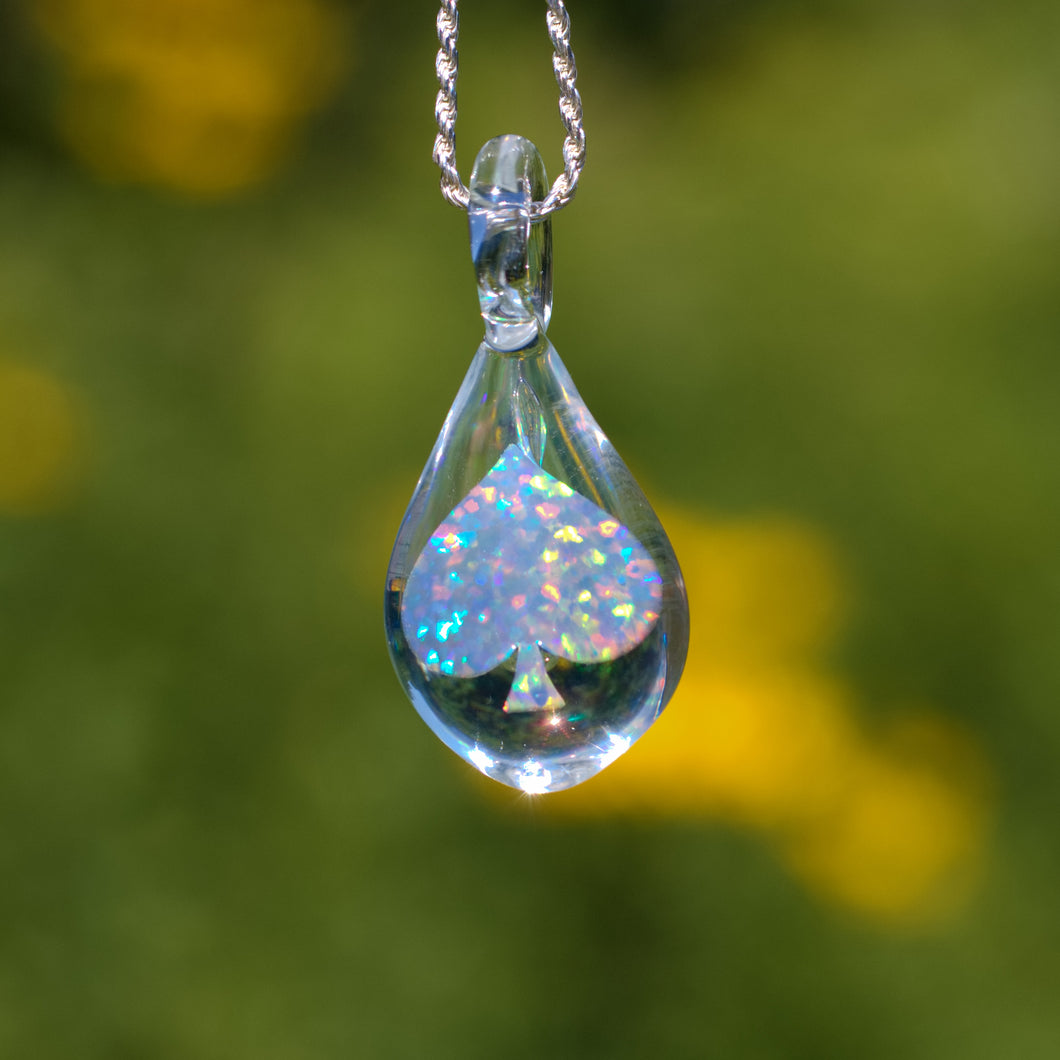 Spade Opal Pendant