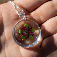 Load image into Gallery viewer, Red Rose Cremation Pendant
