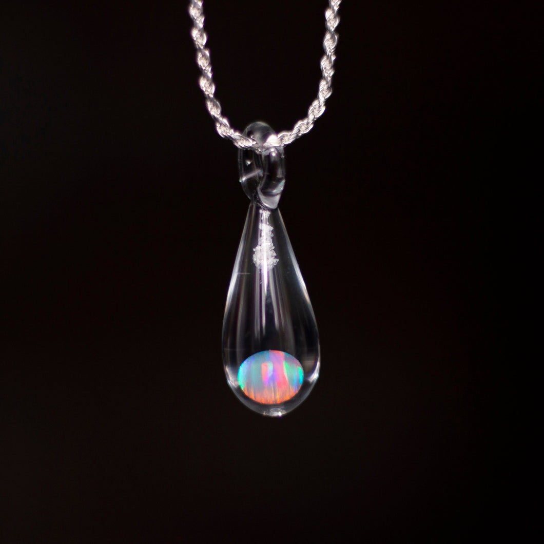 Dainty Opal Ashes Necklace